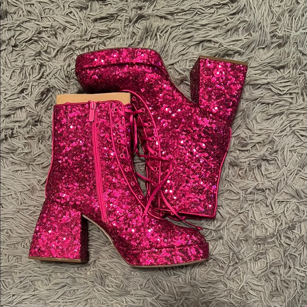 Circus by Sam Edelman Pink Heeled Boots